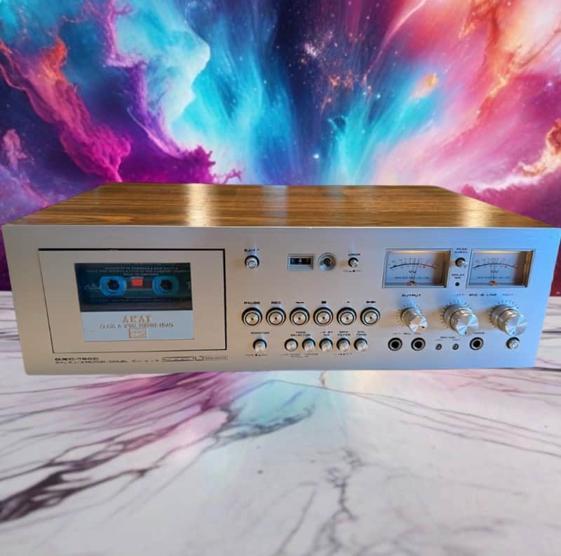 AKAI GXC-760D Stereo Cassette Deck 3heads 3motors AC100V 50Hz/60Hz 50W Serviced! image 1