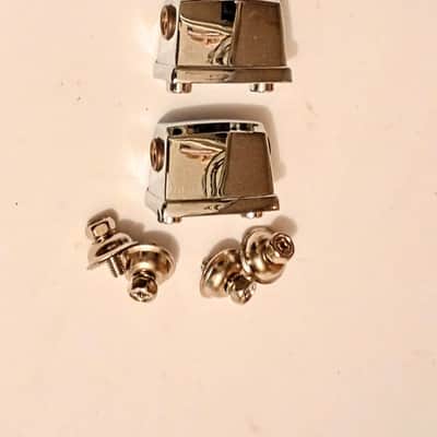 PEARL PICCOLO SNARE DRUM LUGS PAIR (2 LUGS) - CHROME - FREE SHIP TO C-USA! image 4