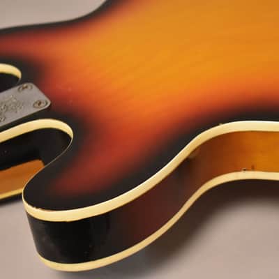 1970s Aria Diamond 5102T Hollowbody Electric Guitar Sunburst MIJ image 13