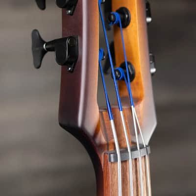 Ibanez Bass Workshop UB804 4-String Electric Upright Bass - Mahogany Oil Burst with Gig Bag image 9