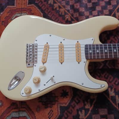 Fernandes / Burny FST-70 Lawsuit Stratocaster Copy Late-70's - Vintage Aged White image 2