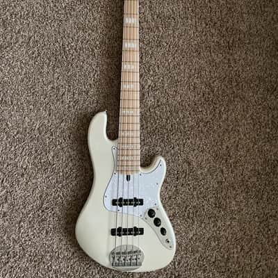 2025 Lakland Skyline DJ-5 Darryl Jones Bass / 5-String / Maple Fretboard / Olympic White Pearl image 1