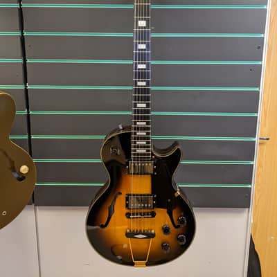 Seventy Seven Stork Jazz Antique Sunburst Semi Hollowbody Electric