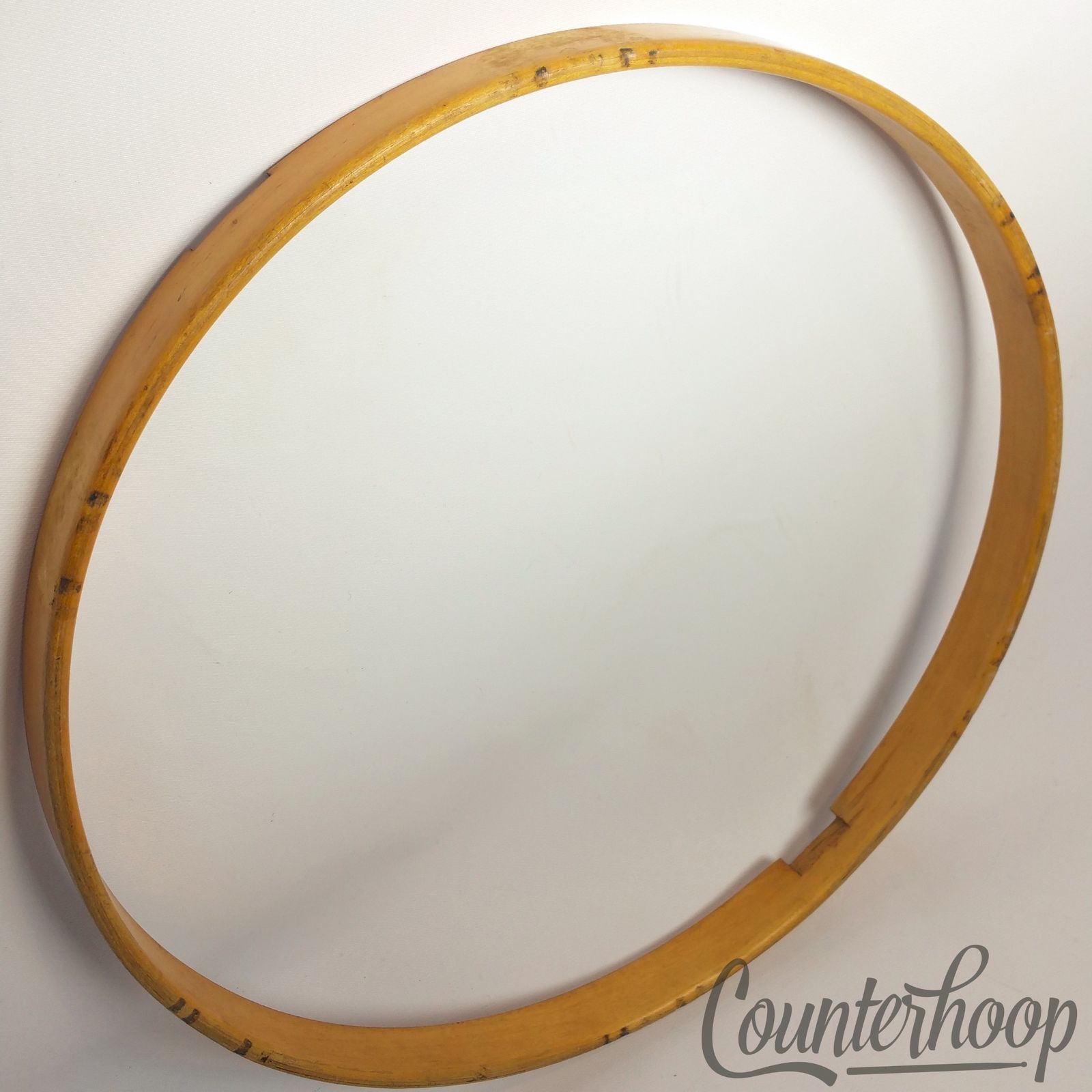 Gretsch 14"3Ply Natural Maple Wood Hoop/Rim Snare Drum Resonant Marching 50s USA — main photograph