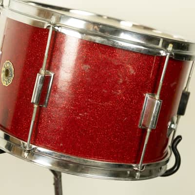 Vintage Kent Red Sparkle 14x22 9x13 and 13x14 Drum Set image 16