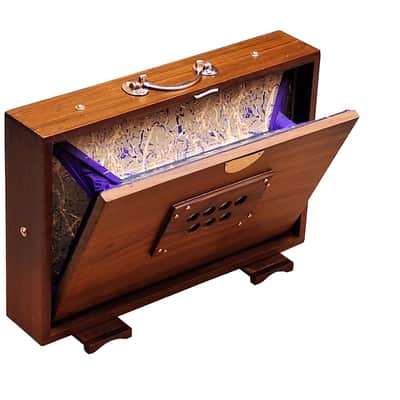 SHRUTI BOX~TEAK WOOD~ SIZE (15" X 10" X 3")~13 NOTES~440 Hz~CHANT~MANTRA~SHRUTI~WITH BAG image 4