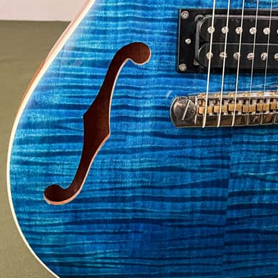PRS SE Zach Myers Semi-Hollow Electric Guitar Myers Blue image 6