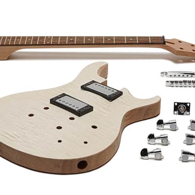 Solo PRK-1 DIY Electric Guitar Kit With Carved Body &amp; Flame Maple Top image 1