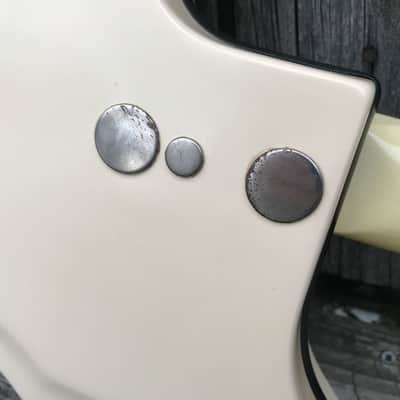 Rare 1961 Valpro National 85 4-string Bass  Res-O-Glas  w/OHSC White image 16