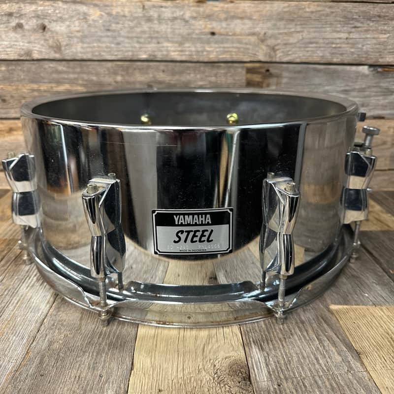 Yamaha Steel Snare Drum SD-246 PNL4586 w/ (Missing Hoop & Head) image 1