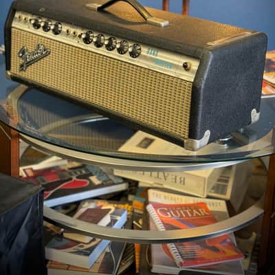 Fender Bandmaster "Drip Edge" 50-Watt 2-Channel Guitar Amp Head 1968 Silverface Recently Serviced and Re-Tubed image 5