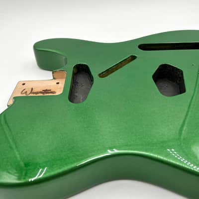 Warmtone Custom Guitars Tele Style Guitar Body “Pure Green” image 8
