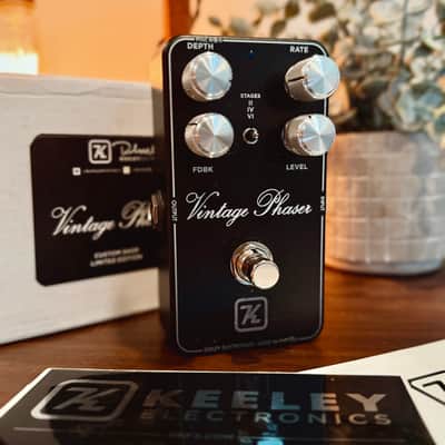Keeley Custom Shop Limited Edition Vintage Phaser 2020s - Black image 1