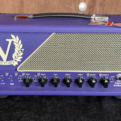 HEAD ONLY Victory Amps VX100 The Super Kraken - Purple chassis with purple tolex covering. image 2