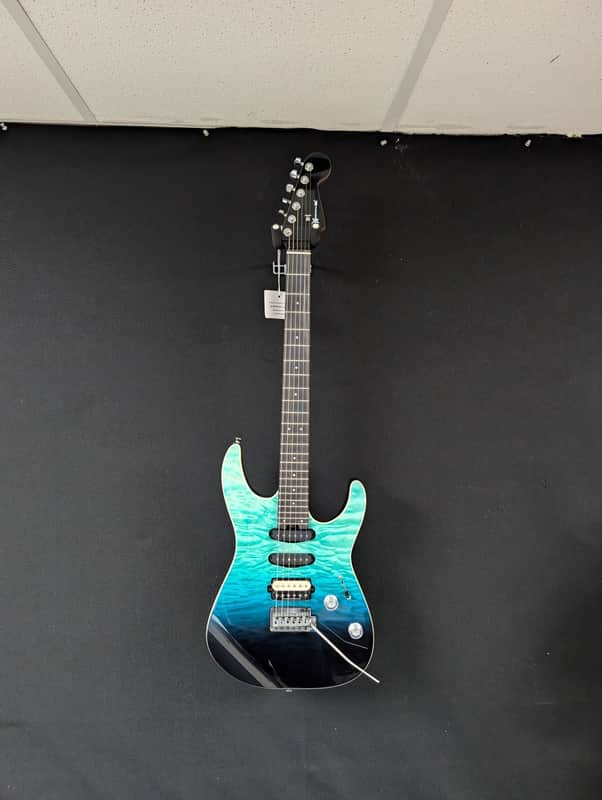Charvel Pro-Mod Plus Dinky DK24 HSS 2PT QM 2026 - Present - Blue Curaçao image 1