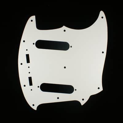 Left-handed Replacment Pickguard For Mustang Classic Series style ,3Ply White image 5