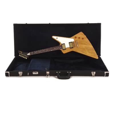 Banker Custom 58 Spec Excalibur Korina Natural Lightly Aged w/OX4 Gold Hot Duane PAF Pickups & Brazilian Rosewood Fingerboard image 9