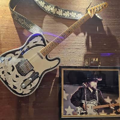 2009 Fender Telecaster USA Highway One (Hwy 1 Tele) w/Waylon Jennings-style Custom Leather Cover/Wrap & G&G Hard Case image 2