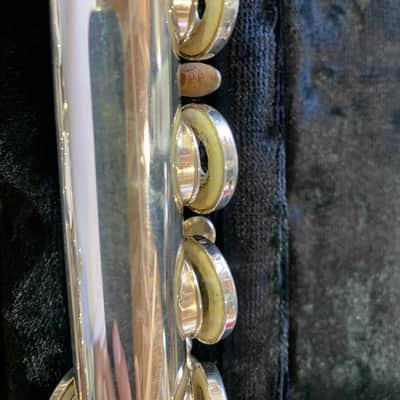 Gemeinhardt 530 sb solid silver low b 50 series flute great shape image 3