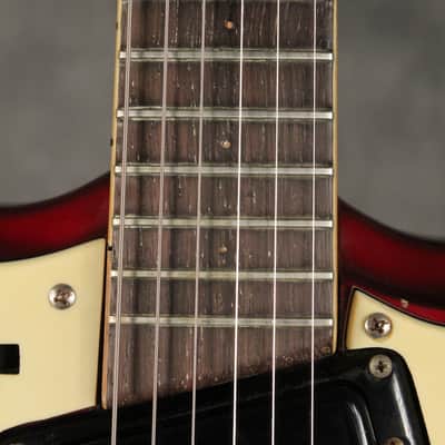 Mosrite Double Neck w/Vibramute Electric Mandolin 6 string 1964 Candy Apple Red image 9