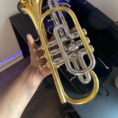 Bb Cornet – Gold/Silver Finish – Complete with Hardcase & Mouthpiece image 2
