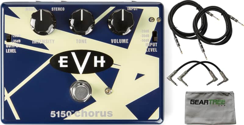 MXR EVH30 EVH 5150 Van Halen Chorus Effects Pedal w/ 4 Cables and Polish Cloth image 1