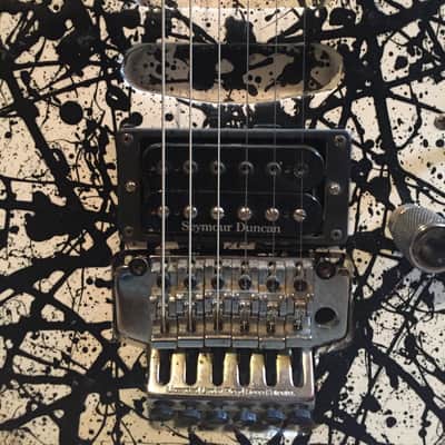 Ibanez RG - CUSTOM paint (B&W Splatter), Floyd Rose, Scalloped, Seymour Duncan image 4