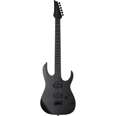 Ibanez RGRTBB21 Iron Label Baritone Guitar w/ Dimarzio Pickups - BLack Flat image 2