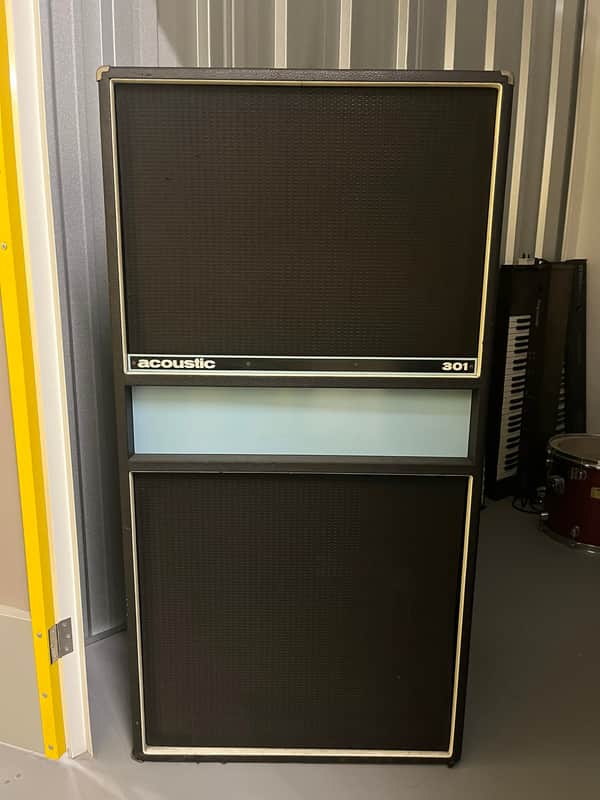 Vintage 1970s 'Acoustic 301' 300w 1x18" Baffle Speaker Cabinet - Hellrasiers image 1