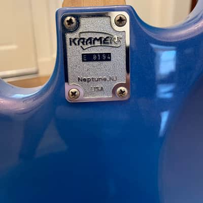 Kramer Pacer Deluxe 1986-1987 Flip-Flop Blue image 9