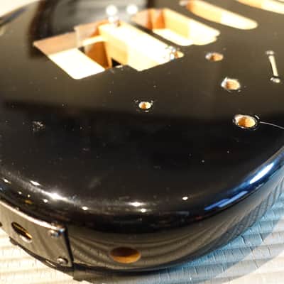 Warmoth Strat Body Rear Route 2020's - Black image 2
