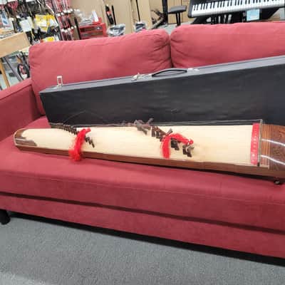 Vietnamese zither đàn tranh with Case - Wooden image 7