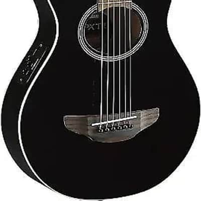 Yamaha APXT2 3/4 Size Acoustic/Electric Cutaway Guitar - Black image 3