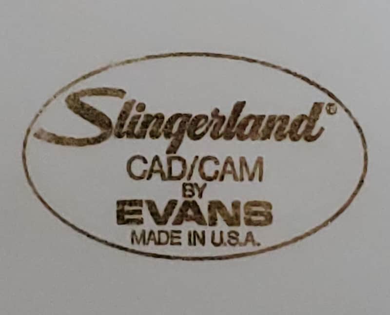 Vintage Factory Slingerland/ Evans Uno 14" White Coated Snare drumhead CAD/CAM CLEAN! drumhead image 1