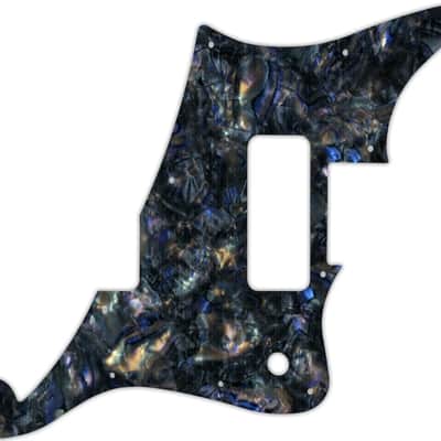 WD Custom Pickguard For D'Angelico Deluxe Bedford #35 Black Abalone