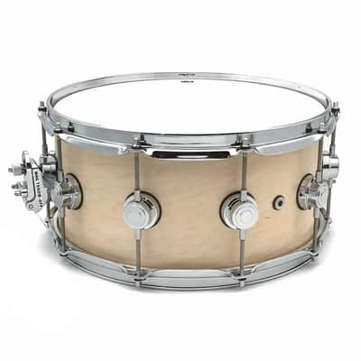 DW Collectors Maple Snare Drum 14x6.5 Satin Natural image 2