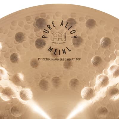 Meinl PA15EHH Pure Alloy HiHat 15" Extra Hammered - HiHat image 7
