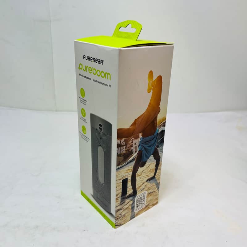 PureGear PureBoom Wireless Bluetooth Speaker Gray Portable 13hr Battery E8CBB image 1