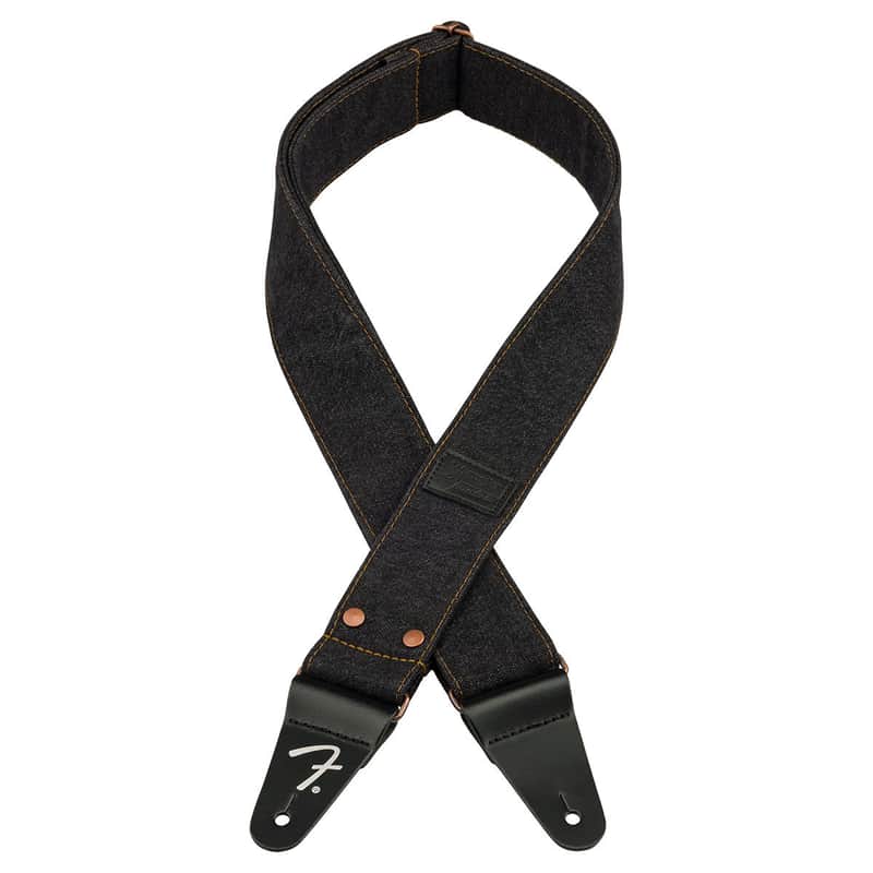 Photos - Guitar Fender X Wrangler Riveted Denim Strap 0990638005 Black