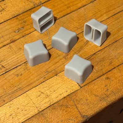 Replacement Knobs (x5) - Telefunken Echomixer 1960's - Gray image 2