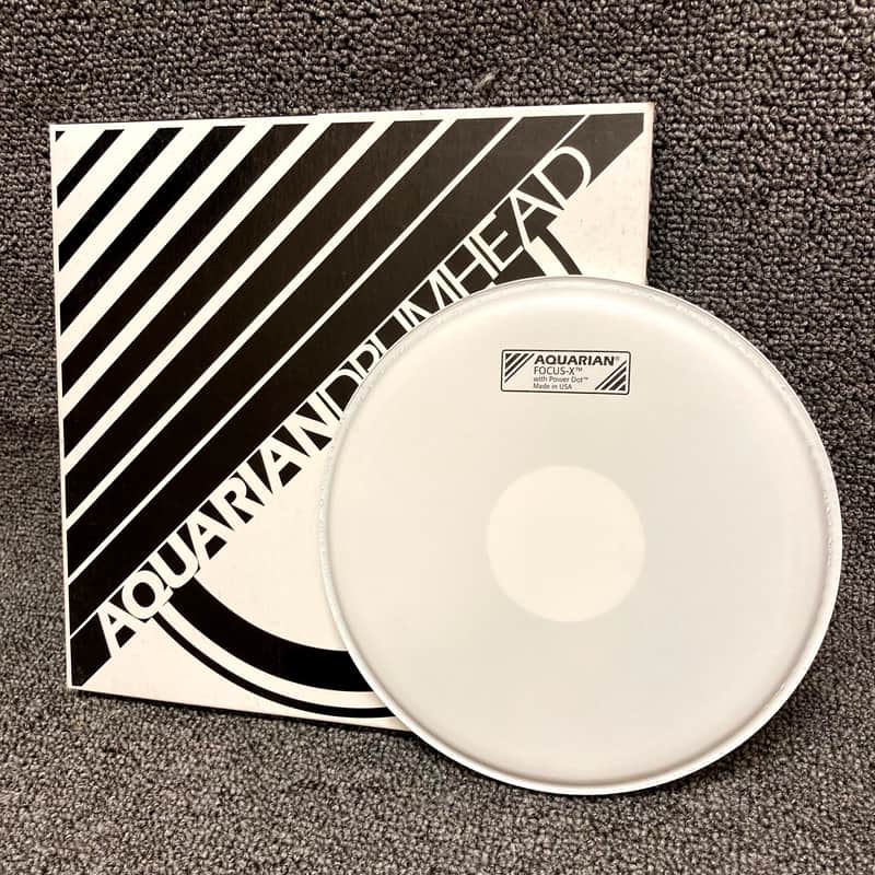 NOS Aquarian 8" Focus X Power Dot Coated White Drum Head TCFXPD8 image 1