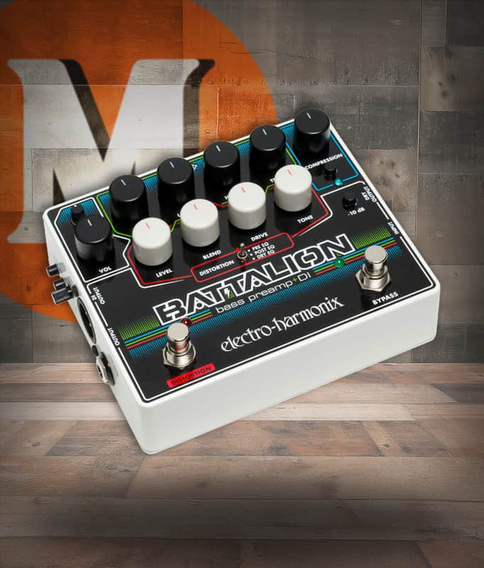 Electro-Harmonix Battalion Bass Preamp & DI Pedal (BATTALION) image 1