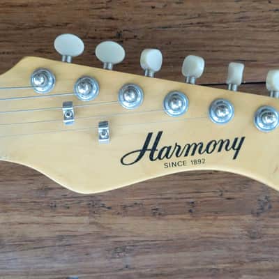 Mini Harmony electric travel guitar short scale image 14