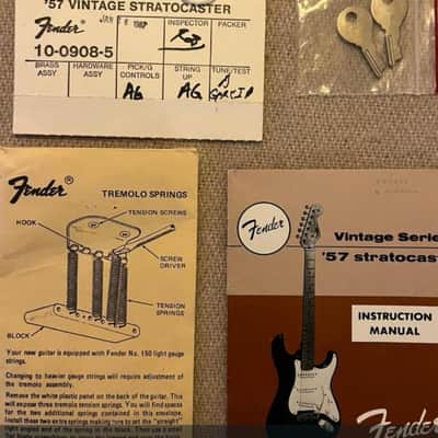 Fender Stratocaster 1957 reissue Usa 1987/88 Fiesta red image 14