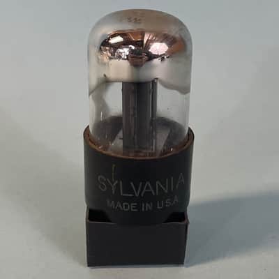 1950s Sylvania 6SN7GT Vintage Black Plate Chrome Top Preamp Tube! T266 image 1