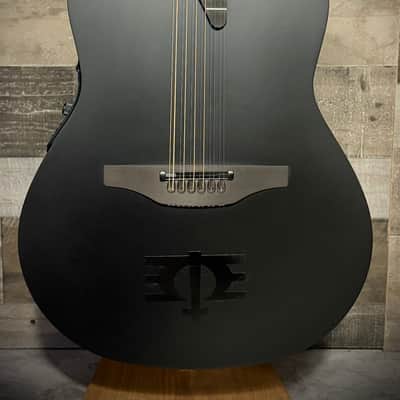 Ovation 1598-MEIII Adamas Melissa Etheridge Signature Mid Cutaway 12 String RH Acoustic Electric Guitar - Black (1598-MEIII) image 3