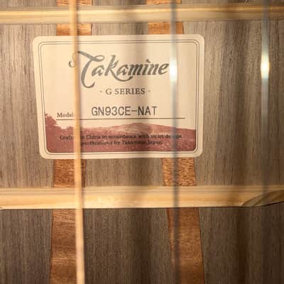 Takamine GN93CE-NAT NEX Cutaway Acoustic-Electric Guitar 2010s - Gloss Natural image 2