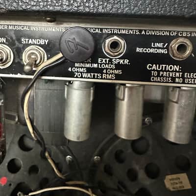 Fender Pro Reverb 2-Channel 70-Watt 2x12" Guitar Combo 1977 - 1980 - Silverface image 5
