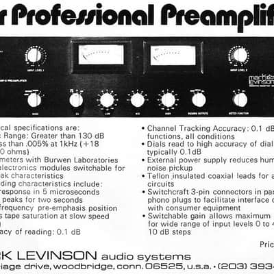 Mark Levinson LNP-2 Preamps Custom Made for Chick Corea #54773 image 19