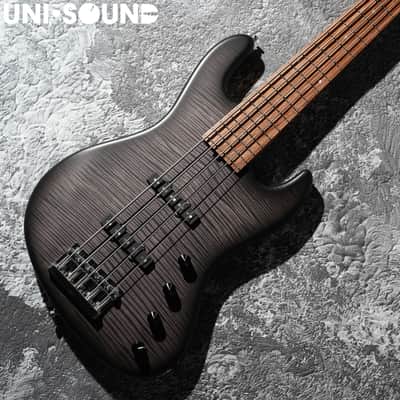 Sadowsky MetroLine Deluxe Standard J5 2024 - Black Burst Transparent Satin image 2